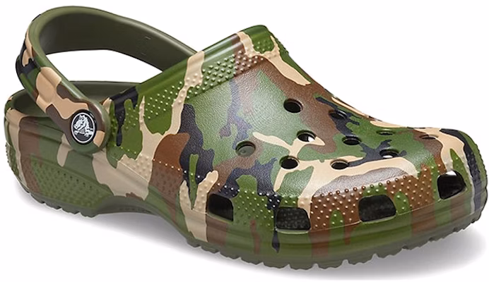 Crocs Beach Army Green Camouflage Sandals 206454-3TC Lookbook Crocs Beach Army Green Camouflage Sandals 206454-3TC