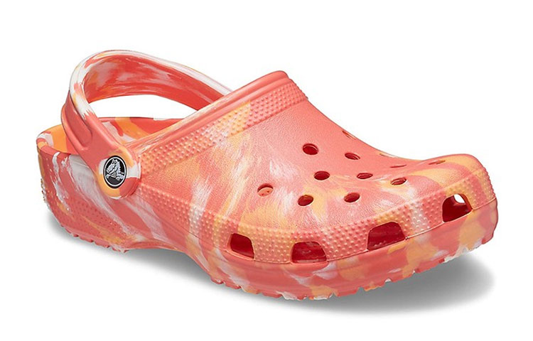 Lookbook Sandalias Crocs Naranja Mármol Playa 206867-6SN