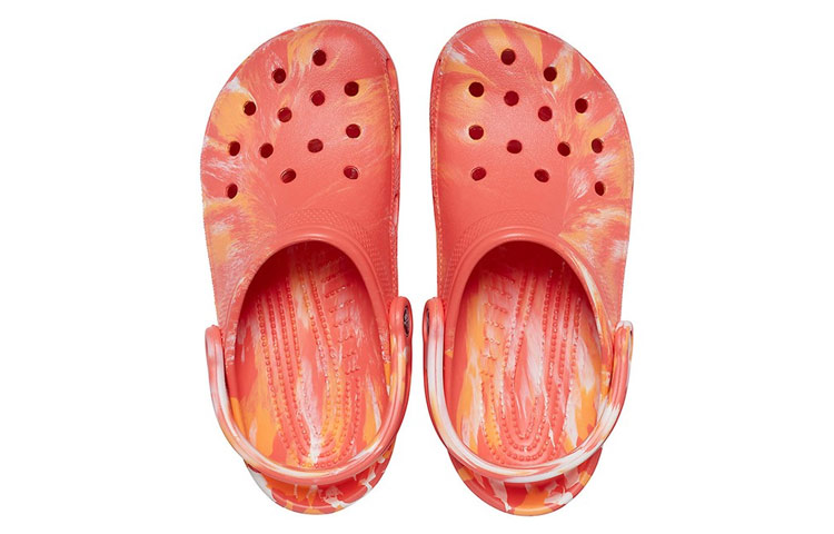 Shop Sandalias Crocs Naranja Mármol Playa 206867-6SN