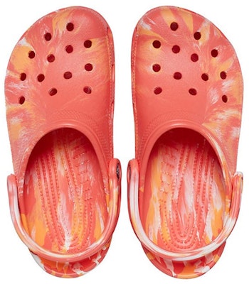 Crocs Beach Orange Marble Sandals 206867-6SN Shop Crocs Beach Orange Marble Sandals 206867-6SN