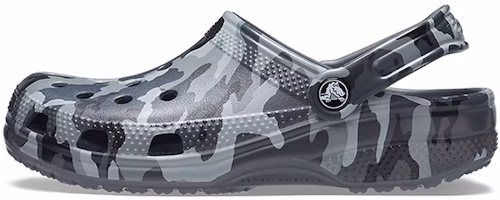 Crocs Beach Sandals Gray Camouflage Unisex 206454-0IE Crocs Beach Sandals Gray Camouflage Unisex 206454-0IE