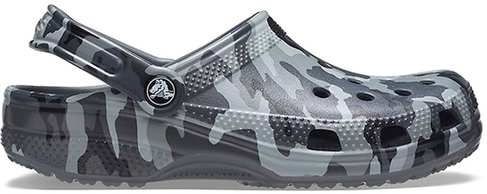 Crocs Beach Sandals Gray Camouflage Unisex 206454-0IE Order Crocs Beach Sandals Gray Camouflage Unisex 206454-0IE