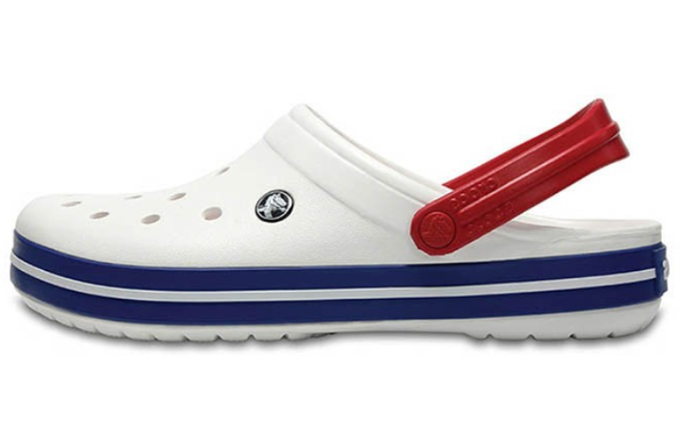 Crocs Beach Unisex White Blue Sandals 'White Blue' 11016-11I