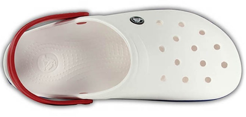 Crocs Beach Unisex White Blue Sandals 'White Blue' 11016-11I Order Crocs Beach Unisex White Blue Sandals 'White Blue' 11016-11I