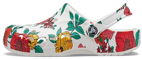 Crocs Beach White Flowers Sandals 'White Red Green' 206230-10D Crocs Beach White Flowers Sandals 'White Red Green' 206230-10D