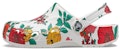 Crocs Beach White Flowers Sandals 'White Red Green' 206230-10D