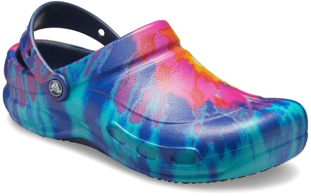 Crocs Bistro 圖案木屐 舒適輕便休閒涼鞋 海軍藍 Lookbook Crocs Bistro 圖案木屐 舒適輕便休閒涼鞋 海軍藍