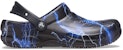 Kasut Crocs Bistro 'Black Lightning Bolts' Hitam. 204044-0GZ