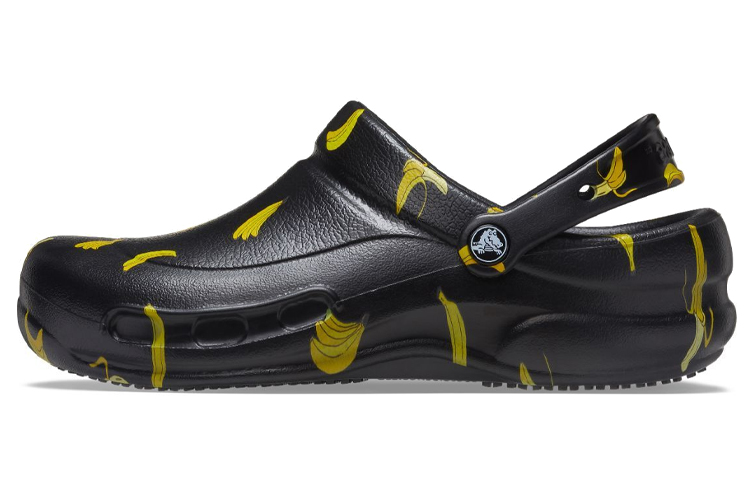 Crocs Bistro Graphic Clogs 'Black Yellow' 204044-064