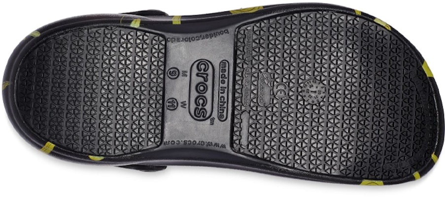 Crocs Bistro Grafis Clogs 'Hitam Kuning' 204044-064 Sizing Crocs Bistro Grafis Clogs 'Hitam Kuning' 204044-064