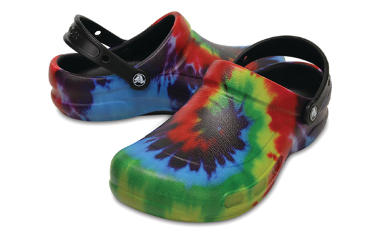 Shop Crocs Bistro Grafis Clogs 'Biru Multi' 204044-0C4