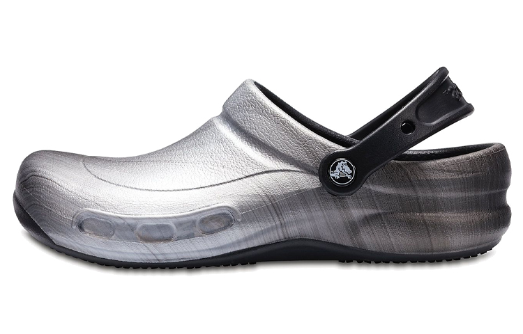 Crocs Bistro Graphic Clogs 'Silver Black' 204044-041