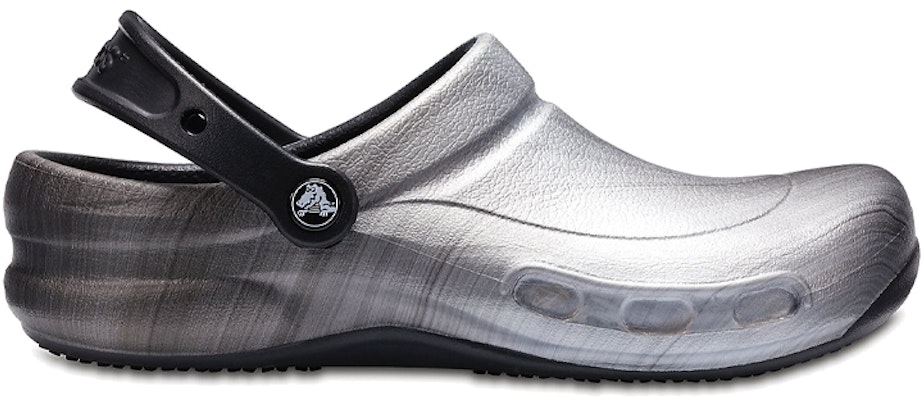 Crocs Bistro Graphic Clogs 'Silver Black' 204044-041 Order Crocs Bistro Graphic Clogs 'Silver Black' 204044-041