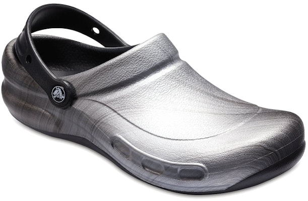 Crocs Bistro Graphic Clogs 'Silver Black' 204044-041 Lookbook Crocs Bistro Graphic Clogs 'Silver Black' 204044-041