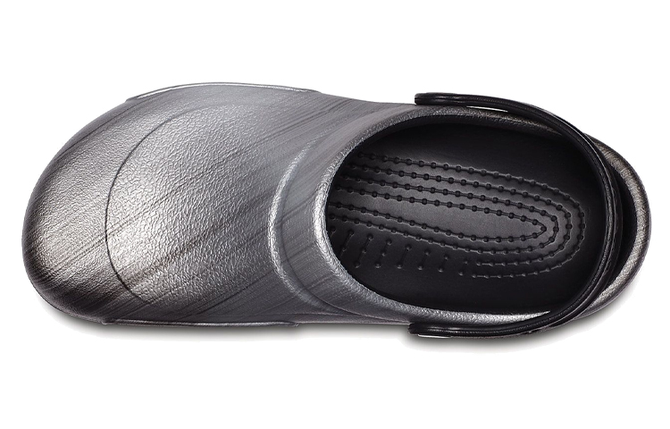 Shop Crocs Bistro Grafik Clogs 'Perak Hitam' 204044-041
