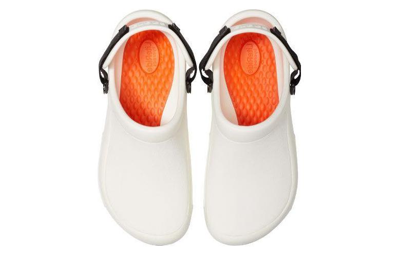 Shop Crocs Bistro Pro Literide Clogs 'Putih Hitam Oren' 205669-100