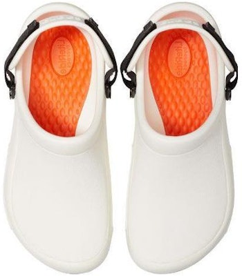Crocs Bistro Pro Literide Clogs 'White Black Orange' 205669-100 Shop Crocs Bistro Pro Literide Clogs 'White Black Orange' 205669-100