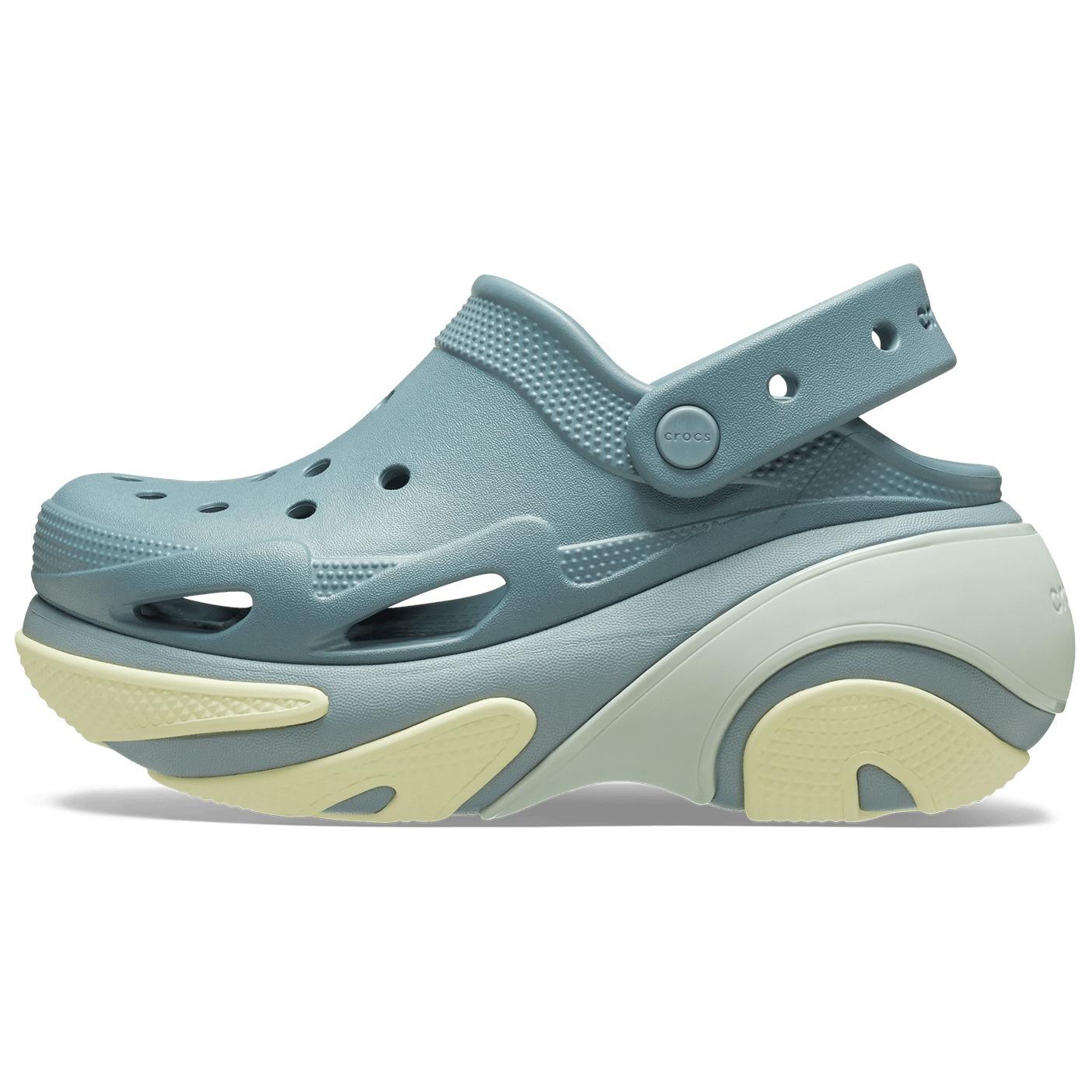 Crocs Bubble Crush Clog Blue Comfortable Casual Sandals. 210061-3YO