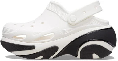 Crocs Bubble Crush Clog White Black 210061-100 Crocs Bubble Crush Clog White Black 210061-100