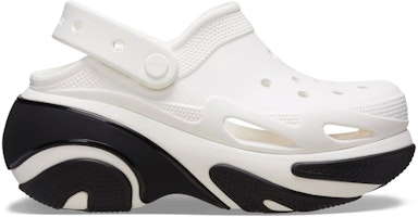 Crocs Bubble Crush Clog White Black 210061-100 Crocs Bubble Crush Clog White Black 210061-100