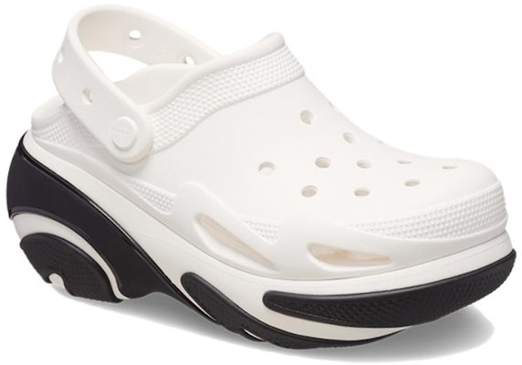 Crocs Bubble Crush Zueco Blanco Negro 210061-100 Lookbook Crocs Bubble Crush Zueco Blanco Negro 210061-100