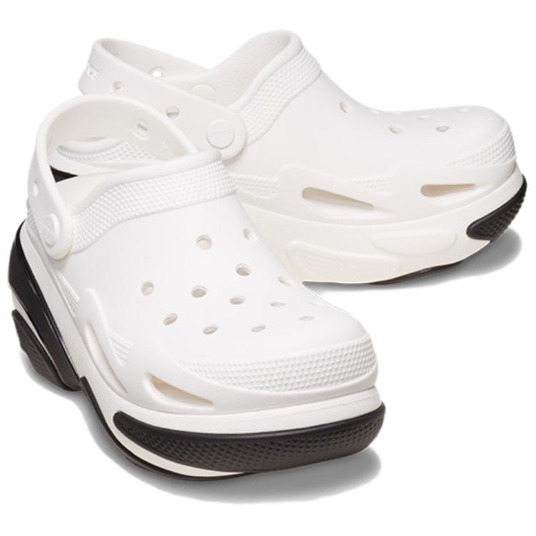 Details for Crocs Bubble Crush Zueco Blanco Negro 210061-100