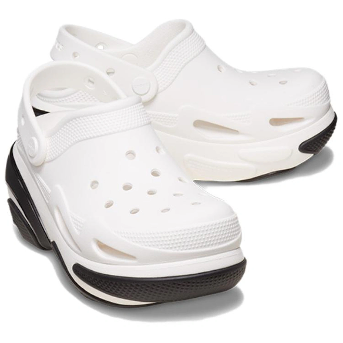 Crocs Bubble Crush Clog White Black