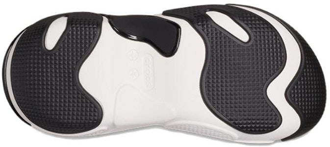 Crocs 泡泡厚底拖鞋 白黑配色 210061-100 Cheap Crocs 泡泡厚底拖鞋 白黑配色 210061-100