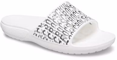 Lookbook Crocs Klasik 'Logo Pola Putih' 206124-103