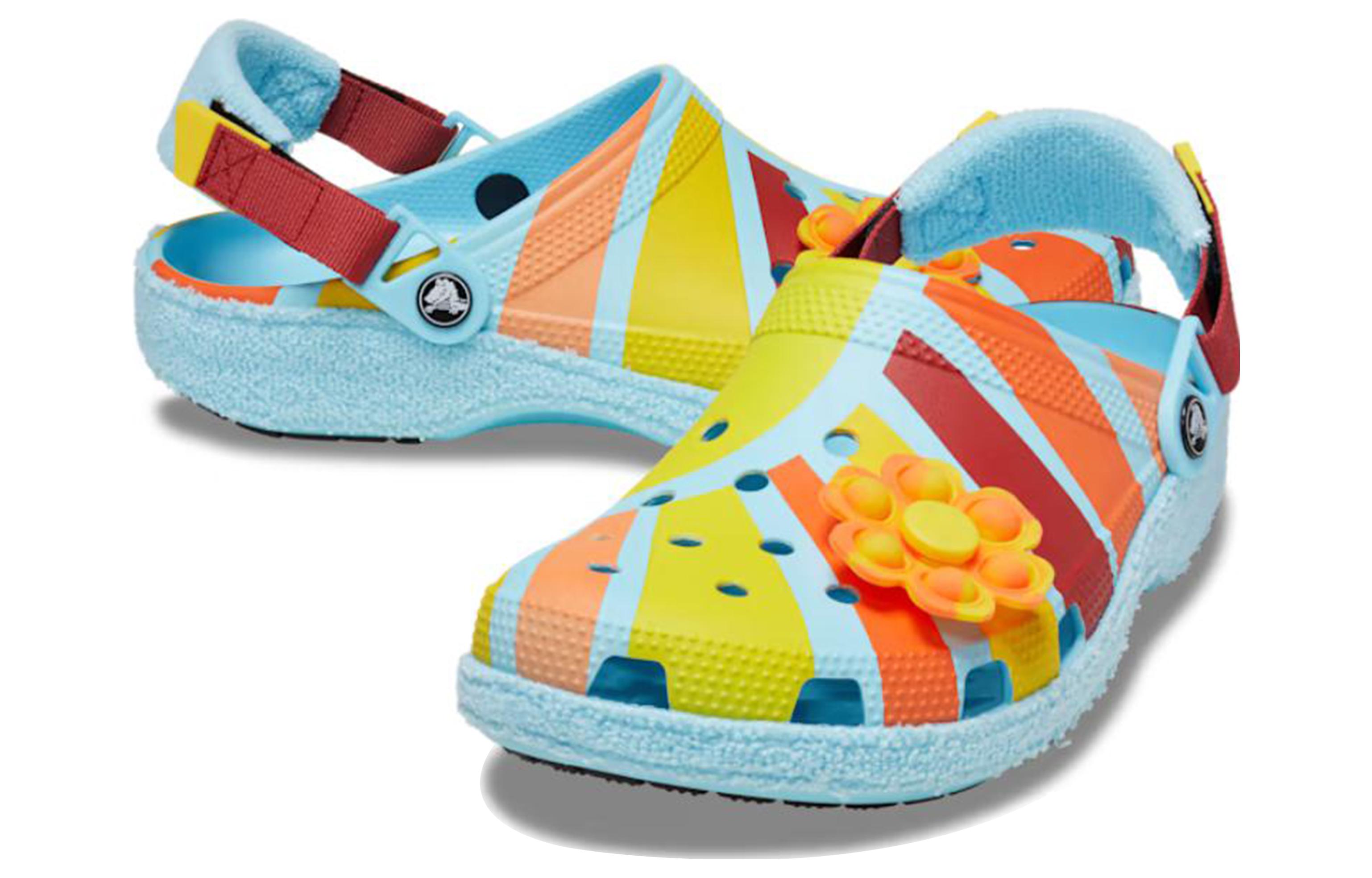Shop Crocs Classic Adjustable Clog Zen Garden in Spugna Terry 208926-4LE
