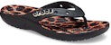 Sandal Jepun Klasik Crocs Unisex Cetakan 'Harimau Kumbang Hitam' 207872-0CU