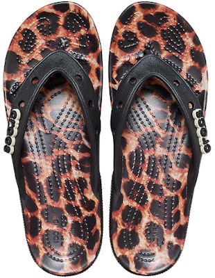 Crocs Classic animal Flip-Flops Unisex Leopard print 'Black Leopard' 207872-0CU Shop Crocs Classic animal Flip-Flops Unisex Leopard print 'Black Leopard' 207872-0CU