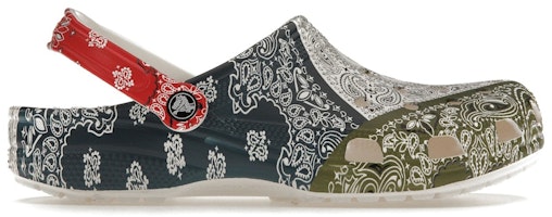 Crocs Classic Bandana Clogs 'Green Blue Red' 206871-90H Crocs Classic Bandana Clogs 'Green Blue Red' 206871-90H