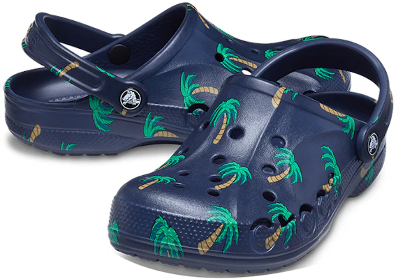 Crocs经典Baya椰子树蓝色洞洞鞋 206230-410 Shop Crocs经典Baya椰子树蓝色洞洞鞋 206230-410