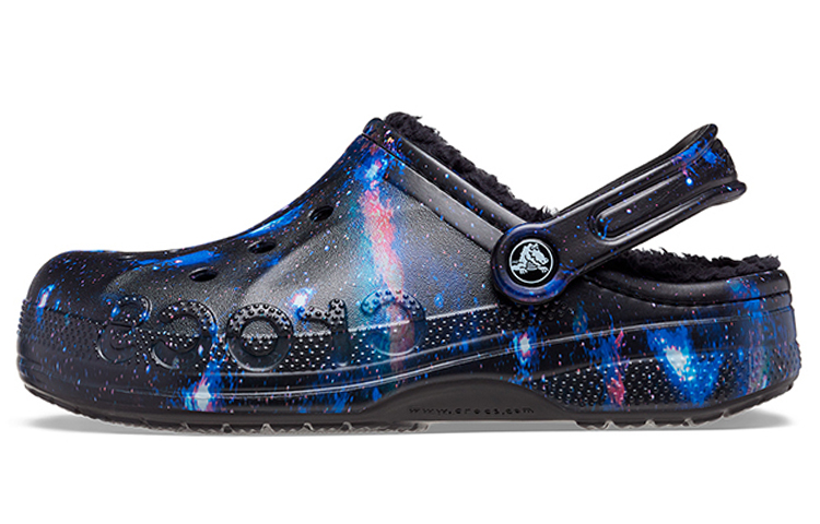 Crocs Classic Baya Lined Clog 'Black Blue' 205975-0C4