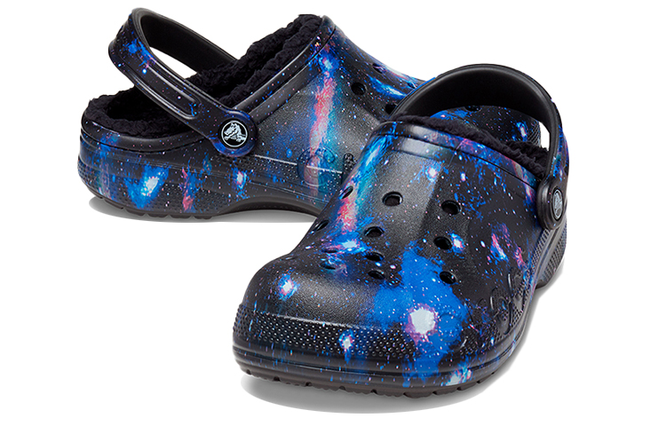 Shop Crocs Classic Baya Gevoerde Klomp ''Zwart Blauw'' 205975-0C4