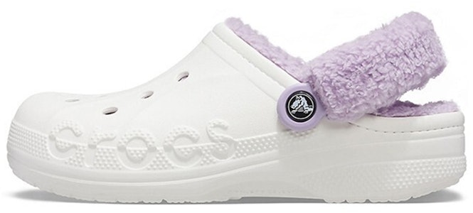 Crocs经典Baya毛绒带子洞洞鞋‘白色紫丁香’ 206633-577 Buy Crocs经典Baya毛绒带子洞洞鞋‘白色紫丁香’ 206633-577