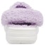 Shop Kasut Crocs Klasik Baya Lined Fuzz-Strap 'Putih Lila' 206633-577