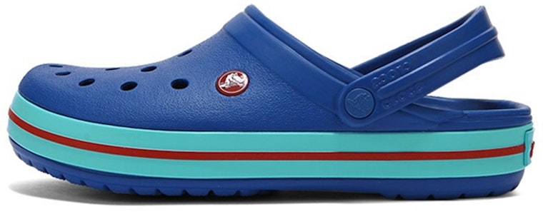 クロックス クラシック ベイバンド クロッグ (ブルー) 11016-4IO Buy クロックス クラシック ベイバンド クロッグ (ブルー) 11016-4IO
