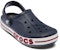 Kasut Crocs Classic Bayaband 'Navy Red' Lelaki/Wanita. 205089-4CC