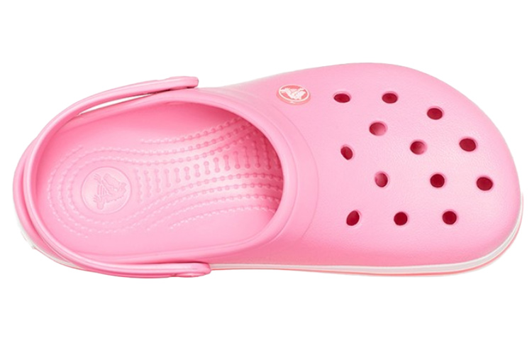 Shop Crocs Classic Bayaband Clog 'Pink White' - Kasut Crocs Pink Putih 11016-62P