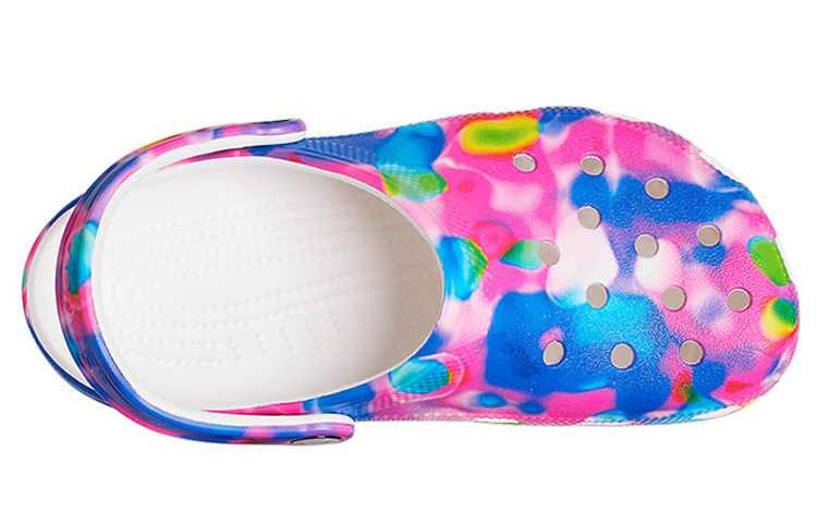 Lookbook Crocs Klassische Badesandalen Unisex Blau Rosa 207556-102