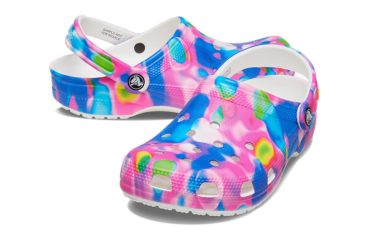 Shop Crocs Klassische Badesandalen Unisex Blau Rosa 207556-102