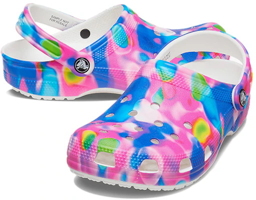 Crocs Klassische Badesandalen Unisex Blau Rosa 207556-102 Shop Crocs Klassische Badesandalen Unisex Blau Rosa 207556-102