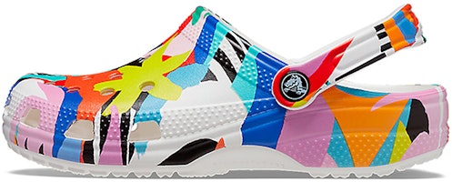 Crocs Classic Beach Sandals Unisex Multi-Color White 207849-94S Crocs Classic Beach Sandals Unisex Multi-Color White 207849-94S