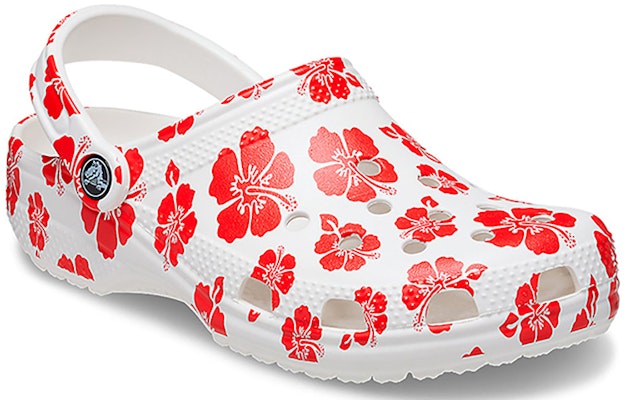 Crocs Classic Beach Sandals Unisex Red White 207849-1AZ Lookbook Crocs Classic Beach Sandals Unisex Red White 207849-1AZ