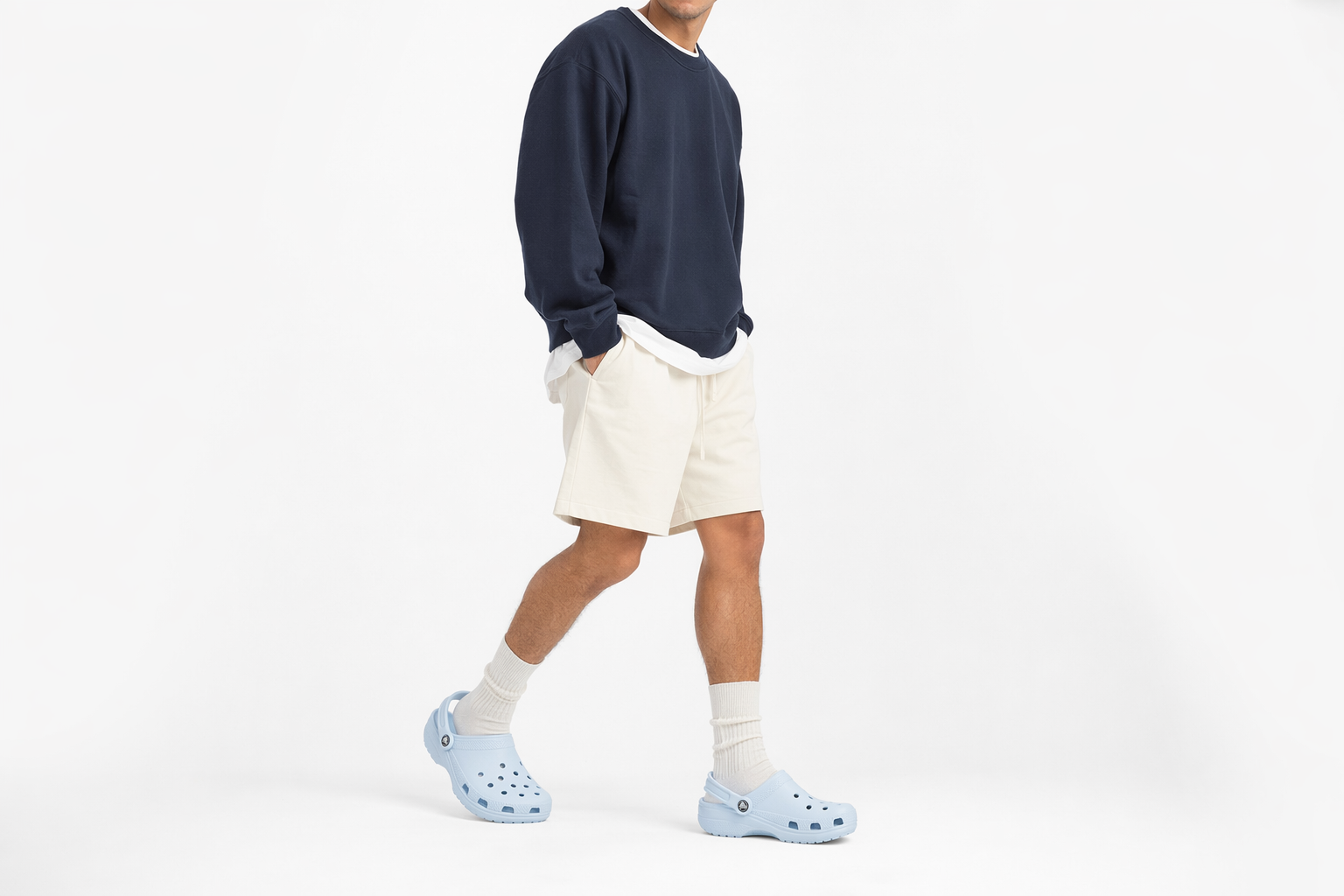 Order Crocs Classic Beach Sandali Unisex Blu 10001-4JQ