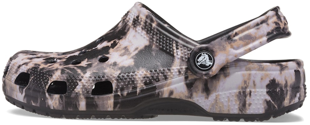 Crocs Classic Bleach Dye Clogs 'Black White' 207326-001 Buy Crocs Classic Bleach Dye Clogs 'Black White' 207326-001
