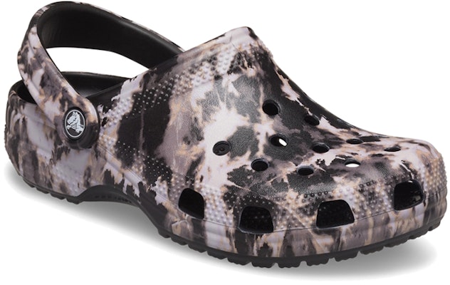 Crocs Classic Bleach Dye Clogs 'Black White' 207326-001 Lookbook Crocs Classic Bleach Dye Clogs 'Black White' 207326-001