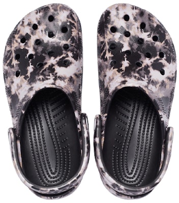 Crocs Classic Bleach Dye Clogs 'Black White' 207326-001 Purchase Crocs Classic Bleach Dye Clogs 'Black White' 207326-001